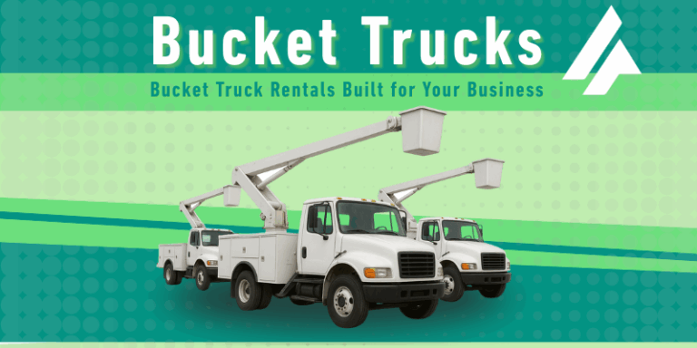 bucket truck, fleet rentals, arbor, sign installation, aplfinger