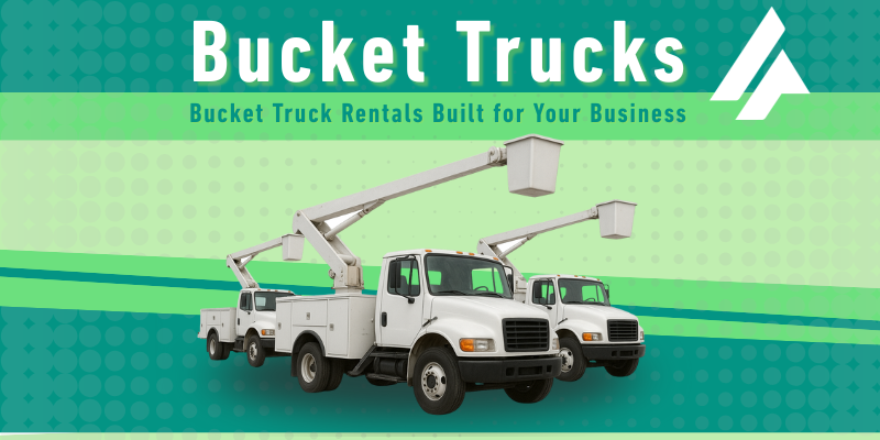 bucket truck, fleet rentals, arbor, sign installation, aplfinger